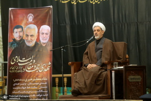 مراسم بزرگداشت سپهبد شهید حاج قاسم سلیمانی درحرم مطهر حضرت معصومه(س)