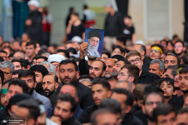 آخرین شب مراسم عزاداری محرم در حسینیه امام خمینی