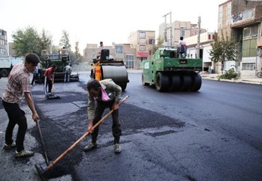 430 تن آسفالت برای مرمت معابر جنوب تهران توزیع شد