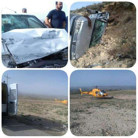 حادثه رانندگی درمحور شیراز- کازرون با هفت مصدوم