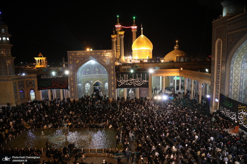 مراسم عزاداری شهادت امام جعفر صادق (ع) در مسجد اعظم قم