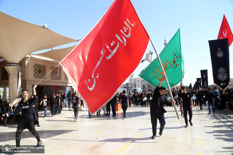 حال و هوای حرم کریمه اهل بیت در ظهر تاسوعای حسینی(ع)