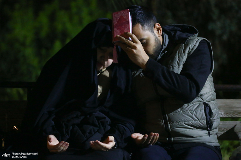 احیای شب بیست و سوم ماه مبارک رمضان در دانشگاه تهران