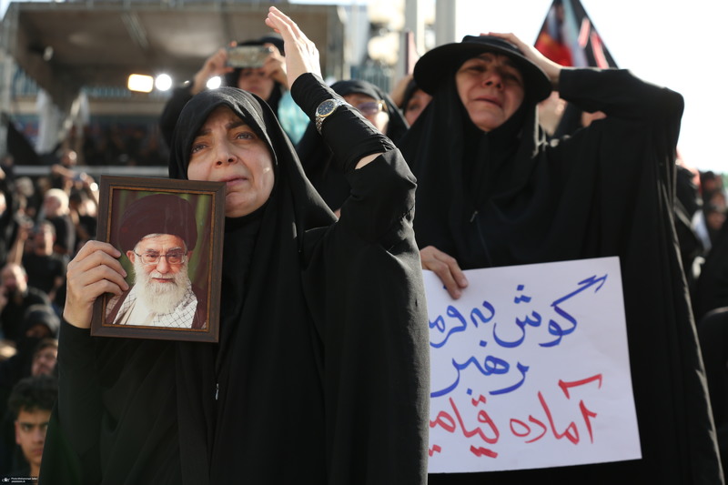 مراسم وداع رهبر شهید در مصلی امام خمینی
