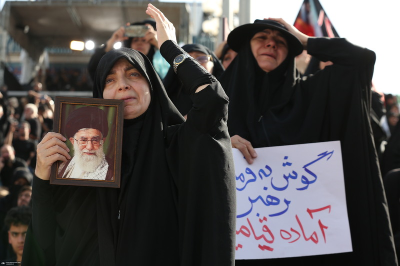 مراسم وداع رهبر شهید در مصلی امام خمینی