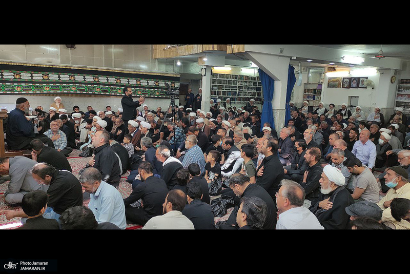 مراسم عزاداری شهادت امام صادق (ع)  در بیت آیت الله العظمی صانعی (ره)