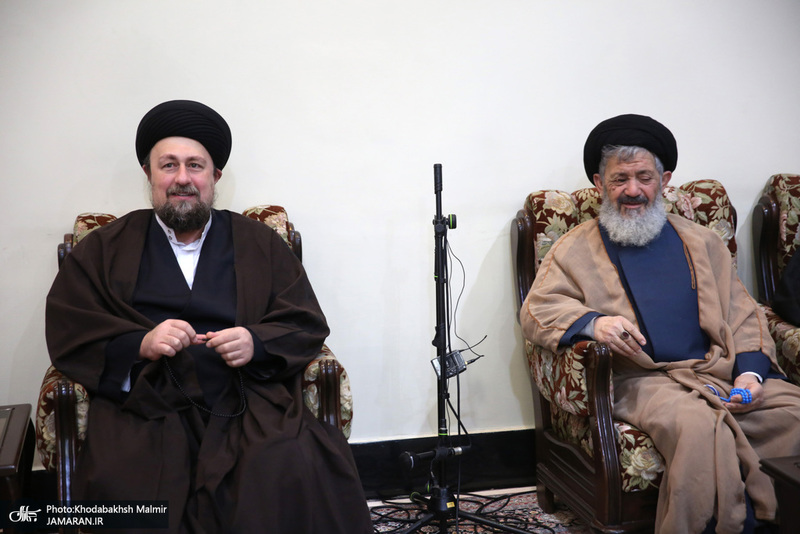 دیدار جمعی از روحانیون با سید حسن خمینی