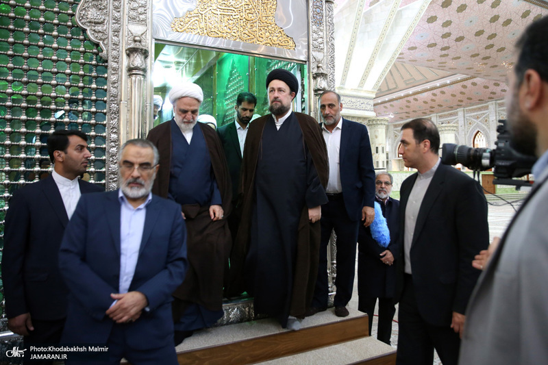 مراسم تجدید میثاق قوه‌ قضائیه با آرمان‌های امام خمینی(س) در حرم امام،