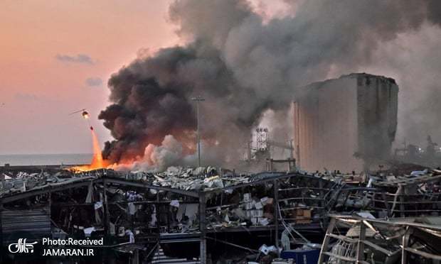 عکس/ یک صحنه جالب توجه پس از انفجار بیروت