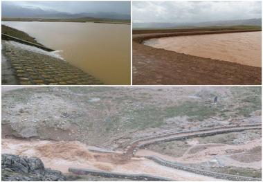 احتمال سرریز شدن سد خاکی گنج در شهرستان لردگان شدت گرفت