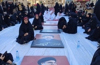 مراسم روز عاشورا در محل شهادت سید حسن نصرالله در ضاحیه جنوبی بیروت (2)