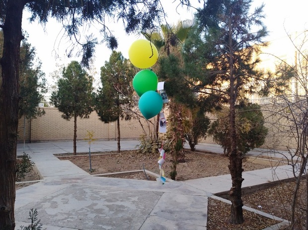 بالن آرزوهای دانشجویان یزدی در ایرنا فرود آمد