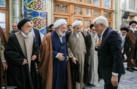 عارف در مراسم وداع با پیکر مرحوم شوشتری شرکت کرد (5)