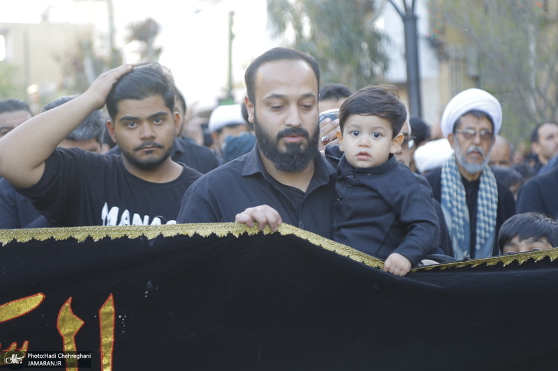 دسته عزاداری شهادت حضرت علی (ع) با حضور آیت‌الله العظمی وحید خراسانی