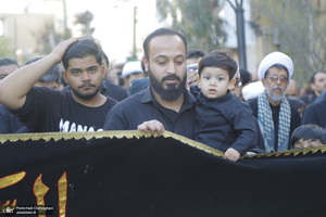 دسته عزاداری شهادت حضرت علی (ع) با حضور آیت‌الله العظمی وحید خراسانی