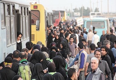 1040 اتوبوس و مینی بوس از قم، زائران اربعین را جابجا کردند