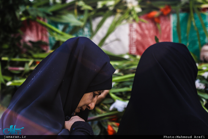 مراسم تشییع و خاکسپاری پیکر مطهر شهید گمنام در حوزه علمیه معیر 