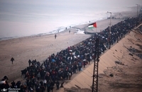 تصاویر جدید از بازگشت فلسطینی به شمال نوار غزه (6)