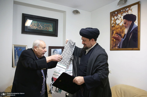 دیدار صلاح زواوی سفیر سابق فلسطین با سید حسن خمینی