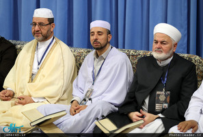 دیدار شرکت‌کنندگان در مسابقات بین‌المللی قرآن با رهبر معظم انقلاب 
