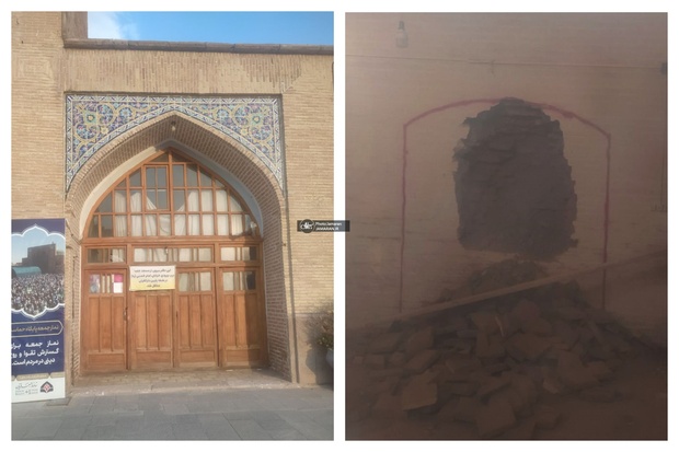 تخریب بخشی از دیوار تاریخی «مسجد نبی» برای ایجاد ورودی تازه / خطر خروج مسجد قزوین از فهرست ثبت جهانی «مساجد ایرانی»