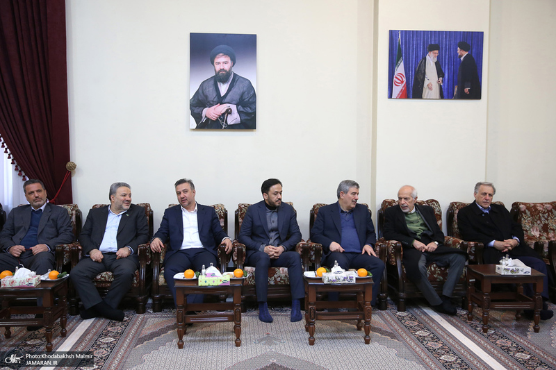 دیدار رئیس و مدیران بنیاد مستضعفان با سید حسن خمینی