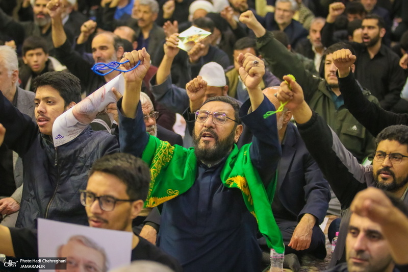 مراسم بزرگداشت شهید علی لاریجانی در حرم حضرت معصومه (س)
