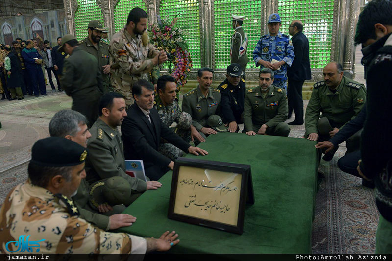 تجدید میثاق ورزشکاران ارتش با آرمان های حضرت امام خمینی(س)