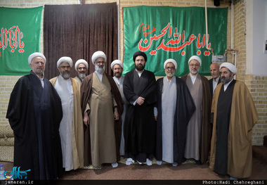 دیدار معاون تبلیغ و امور فرهنگی حوزه علمیه با سید علی خمینی