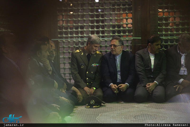 تجدید میثاق رئیس جمهور و هیات دولت با آرمان حضرت امام(س) 