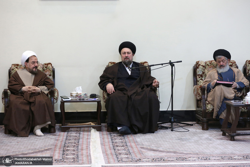 دیدار جمعی از روحانیون با سید حسن خمینی