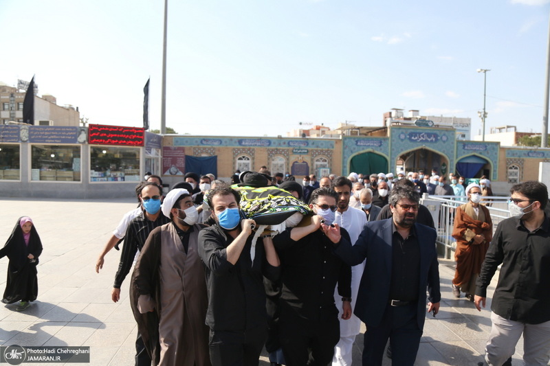 مراسم تشییع حجت الاسلام و المسلمین سید محمد جواد حسینی کاشانی(ره)