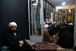 مجلس عزادارى شهادت حضرت صديقه طاهره(س) در بیت آيت الله دوستى زنجانى