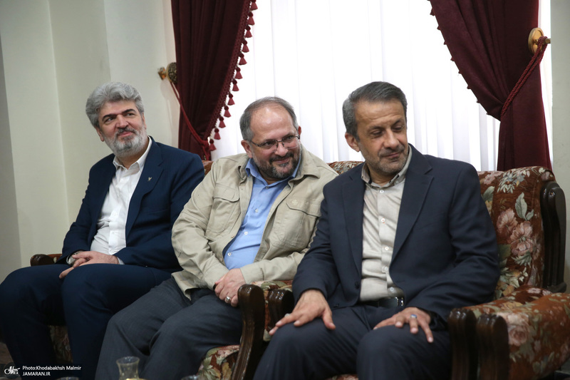 دیدار رئیس دانشگاه آزاد اسلامی و جمعی از معاونین با سید حسن خمینی