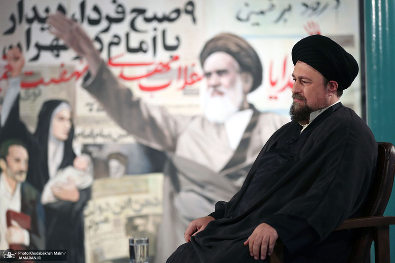 پشت صحنه برنامه تلویزیونی «صف اول» با حضور سید حسن خمینی