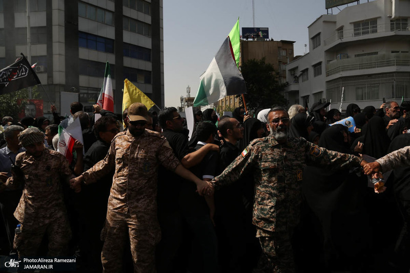 مراسم تشییع شهدای جنگ تحمیلی رژیم صهیونیستی در تهران-3