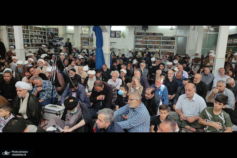 مراسم عزاداری شهادت امام صادق (ع)  در بیت آیت الله العظمی صانعی (ره)