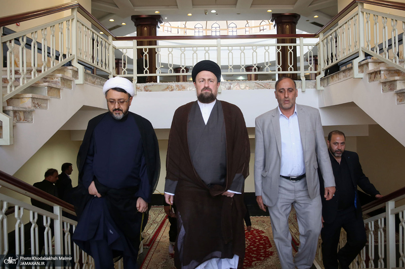 دیدار رئیس و کارکنان موسسه‎ تنظیم و نشر آثار امام خمینی با سید حسن خمینی