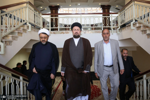 دیدار رئیس و کارکنان موسسه‎ تنظیم و نشر آثار امام خمینی با سید حسن خمینی