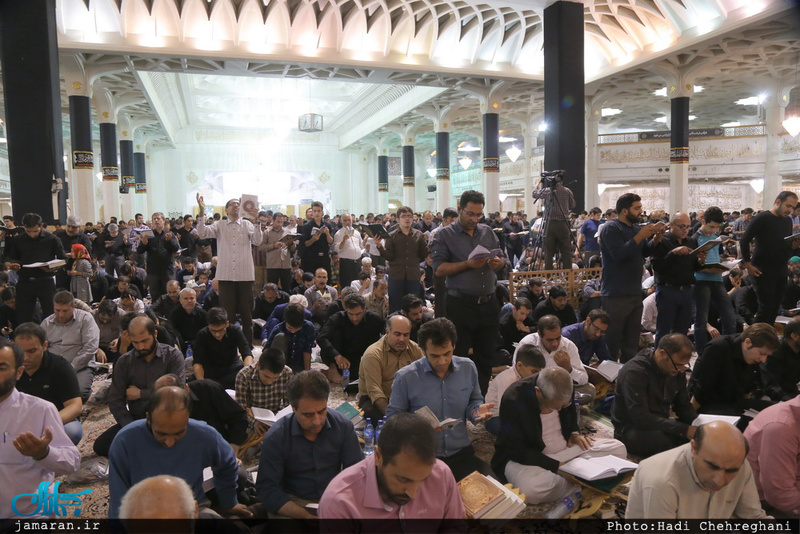 مراسم احیای شب نوزدهم ماه مبارک رمضان در حرم مطهر حضرت معصومه(س)