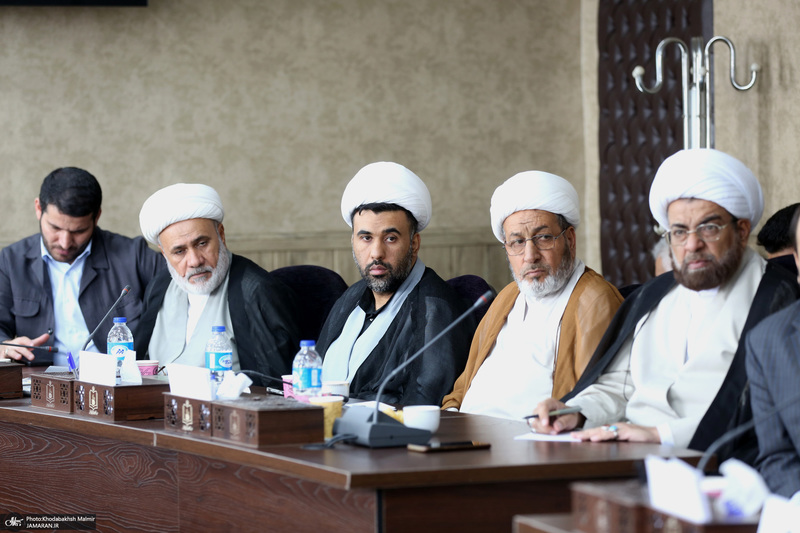 دیدار جمعی از علمای کشور عراق با رئیس موسسه تنظیم ونشر آثار امام خمینی