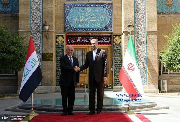  وزیر خارجه عراق در تهران: اجازه تهدید ایران از خاک عراق را نمی‌دهیم