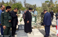 گلباران مزار شهدای 17 شهریور در بهشت زهرا (س) تهران + تصاویر