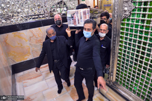 مراسم خاکسپاری حجت الاسلام و المسلمین محتشمی پور(ره) در حرم شاه عبدالعظیم الحسنی(ع)