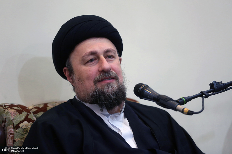 دیدار شهردار و اعضای شورای شهر تهران با سید حسن خمینی