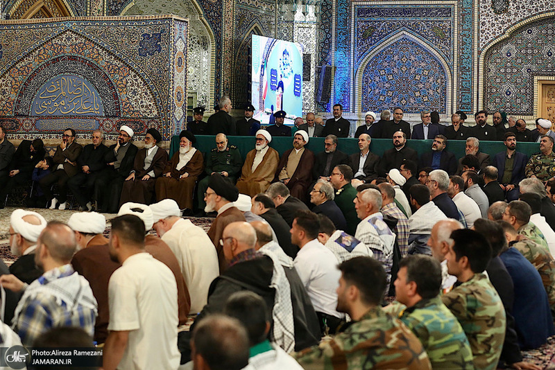 مراسم اولین سالگرد شهادت حجت الاسلام و المسلمین سید ابراهیم رئیسی در حرم مطهر رضوی