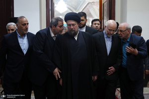 مراسم تجدید میثاق رئیس و نمایندگان مجلس شورای اسلامی با آرمان های امام خمینی (س)