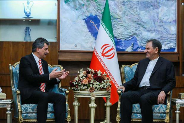 جهانگیری در دیدار سفیر جدید ترکیه در ایران: ایران از حضور سرمایه گذاران ترکیه استقبال می‌کند