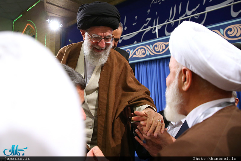 دیدار شرکت‌کنندگان در اجلاس «محبان اهل‌بیت(ع) و مسئله تکفیری‌ها» با رهبر معظم انقلاب 