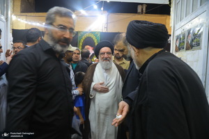 مراسم چهلمین روز تدفین رهبر شهید در دفتر آیت الله العظمی سیستانی در قم
